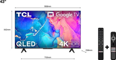 TCL 43'' QLED760 4K LED TV (2022)