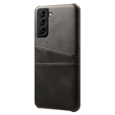 SKALO Samsung S22+ PU-læder Kortholder Cover - Sort - Sort