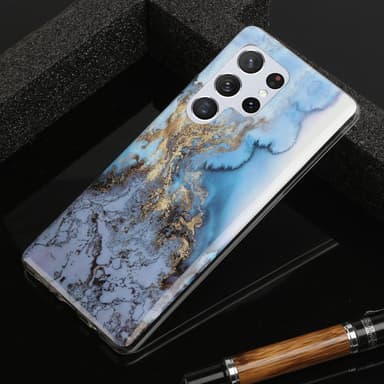 SKALO Samsung S22 Ultra Marmor TPU-cover - #4