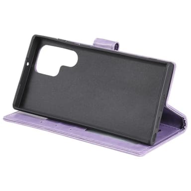 SKALO Samsung S22 Ultra Mandala Flip Cover - Lilla