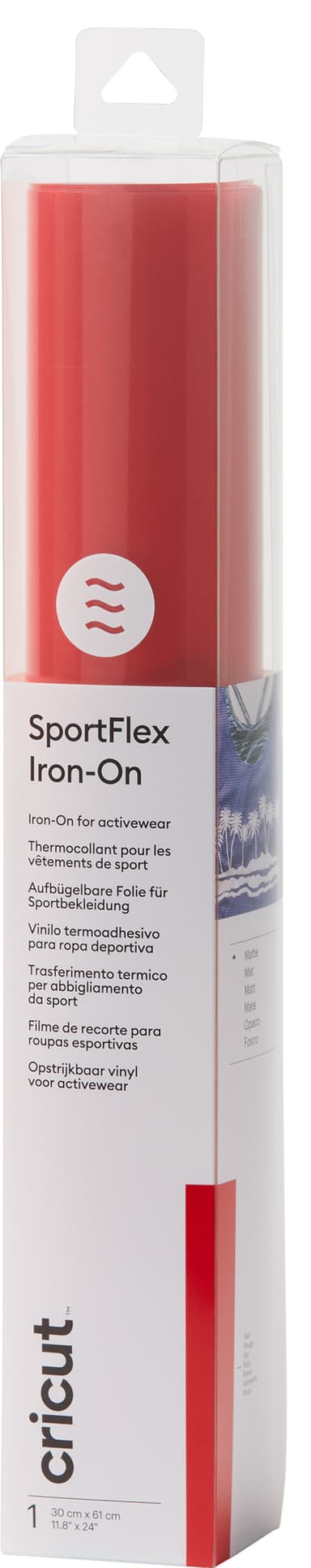 Cricut SportFlex Iron-On ark 30x60cm (rød)