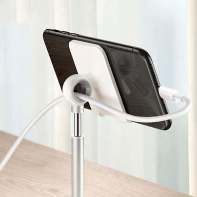 Justerbar universal bordstativ til mobiltelefon tablet Iphone Ipad indehaver af aluminium drejelig mobilt stativ 360 grader