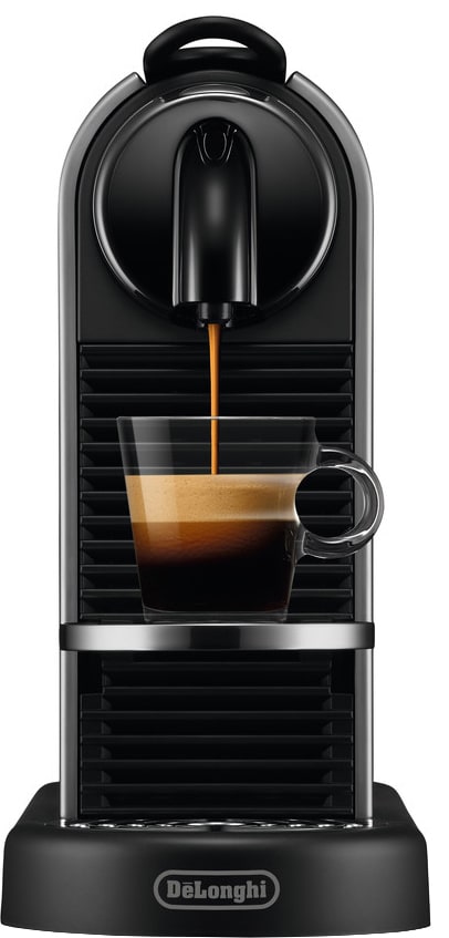 1: Nespresso CitiZ kaffemaskine fra Delonghi EN220T (platin/stål)