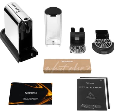 Nespresso CitiZ kaffemaskine fra Delonghi EN220M (platin/titanium)