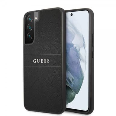 Guess Samsung Galaxy S22 Plus Cover Saffiano Metal Logo Sort
