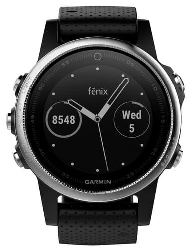 Garmin Fenix 5s multi-sportsur (sølv/sort)