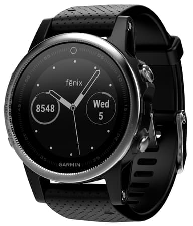 Garmin Fenix 5s multi-sportsur (sølv/sort)