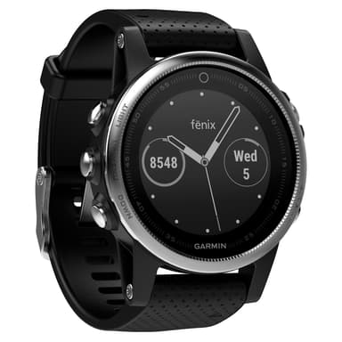 Garmin Fenix 5s multi-sportsur (sølv/sort)