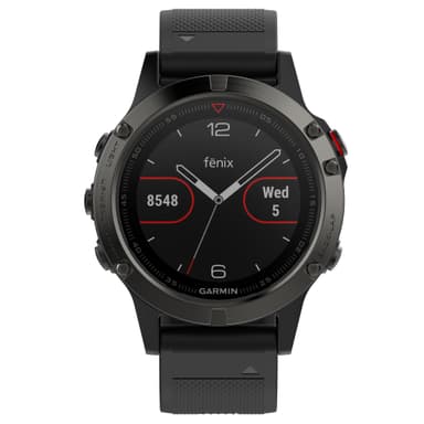 Garmin Fenix 5 multi-sportsur (skifer grå/sort)