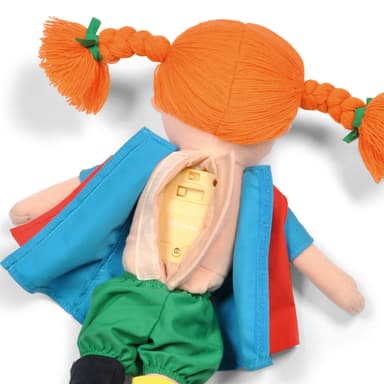 PIPPI TALEDUKKE, STOF, 40 CM