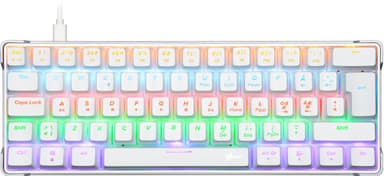 Next RX5 Mini Mechanical gaming tastatur (hvid)