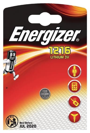 Energizer Lithium Knapcelle Batteri Cr1216 3 V 1-Bobler