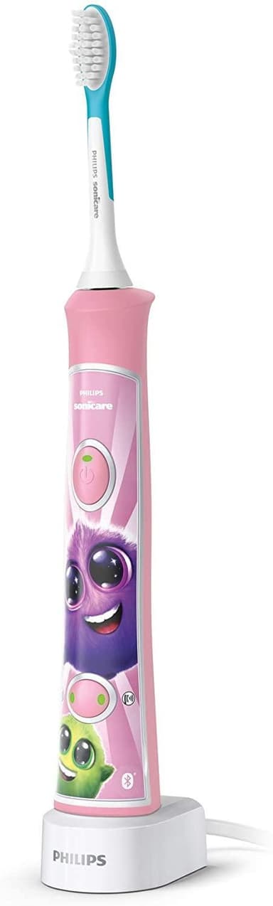 Philips elektrisk tandbørste HX6352/42 Genopladelig, For børn, Antal tænder til børstning 2, Sonic -teknologi, Lyserød