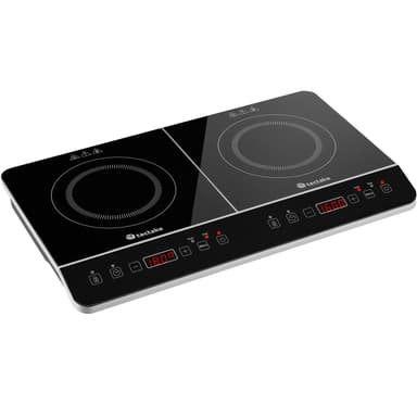 Induktionskogeplade dobbelt 3400 W - sort