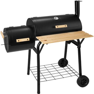 Grill med termometer - sort