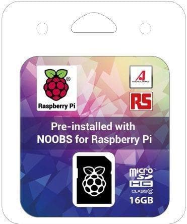 OKdo Pi4 SD card, 16 GB NOOBS for Raspberry Pi 4 Model B