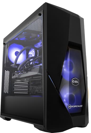 PCSpecialist ESL Play i5-12/16/500/3050 stationær gaming computer