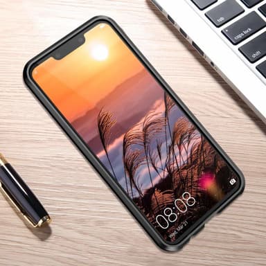 Huawei P20 Lite skal med skærmbeskytter Sort