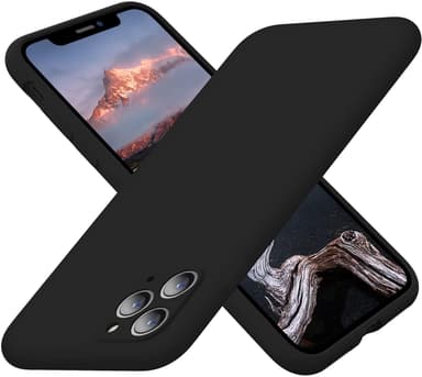 iPhone 11 Pro flydende silikone etui sort