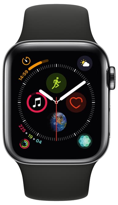 Apple Watch Series 4 rustfrit stål 40mm (GPS + 4G/e-sim)