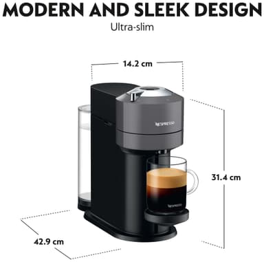 Nespresso Vertuo Next kaffemaskine fra Delonghi ENV120GY (grå)