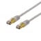 DELTACO S/FTP Cat6a patch cable, delta cert, LSZH, 5m, gray