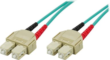 DELTACO OM3 fiberkabel SC - SC, duplex, multimode, 50/125, 2m