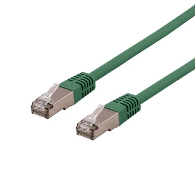 DELTACO S/FTP Cat6 patchkabel, LSZH, 2m, Green