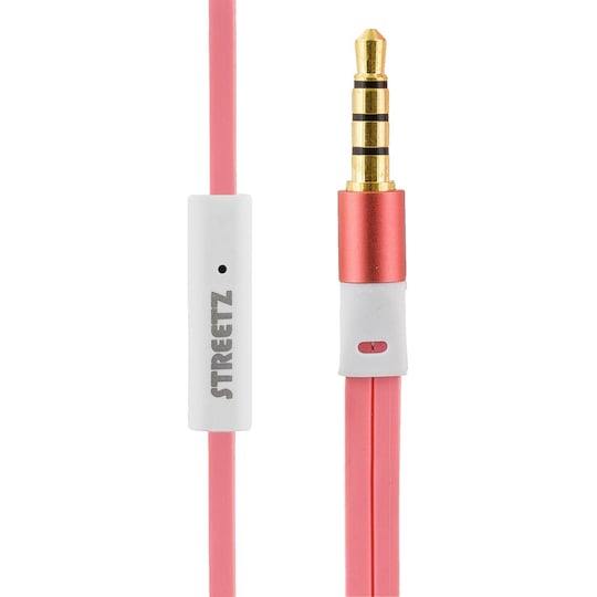 STREETZ In-ear hovedtelefoner med mikrofon, medie / svar-knap, 3,5 mm, kabel