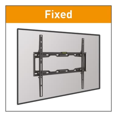 Barkan Flat/ Curved TV Wall Mount E302+ Wall Mount, Fixed, 19-65 ", Maksimal vægt (kapacitet) 50 kg, Sort