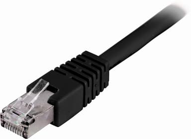 DELTACO F/UTP Cat6 patchkabel, LSZH (Low Smoke Zero Halogen), 20m, sor