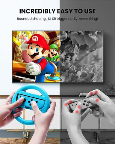 Rat til Switch Joy-con 2-pack Blå / Rød