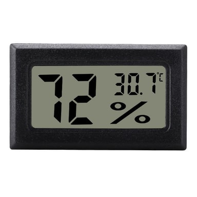 Mini LCD Hygrometer / Termometer Grå Elgiganten