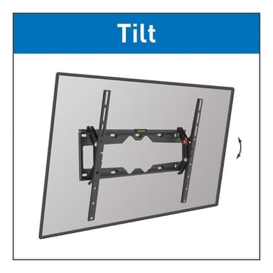 Barkan 3 i 1 Combo: Flad / buet tv-vægbeslag + skærmrens + HDMI-kabel CM310+ vægbeslag, tilt, 29-65", Maksimal vægt (kapacitet) 50 kg, sort