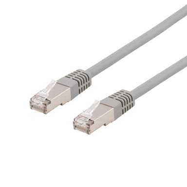 DELTACO U/FTP Cat6a patchkabel, LSZH (Low smoke zero halogen), 1,5m, g