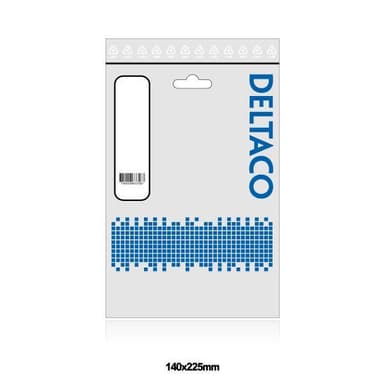 DELTACO S/FTP Cat6 patchkabel, LSZH, 0,3m, grå