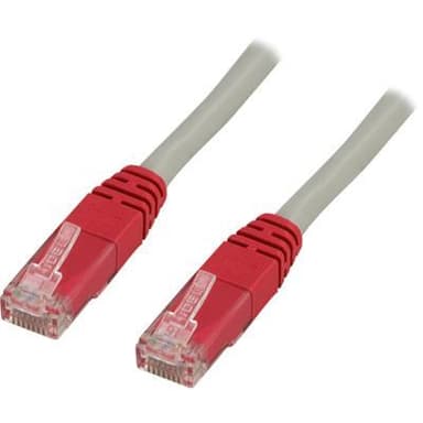 DELTACO U/UTP Cat6 patchkabel, krydset, 1m
