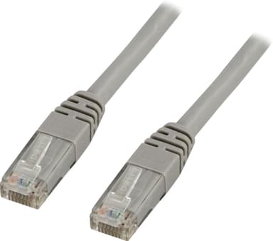 DELTACO U/UTP Cat5e patchkabel 0,3m, grå