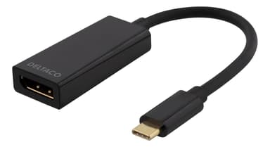 DELTACO USB 3.1 to DisplayPort adapter, USB type C - DP female , black