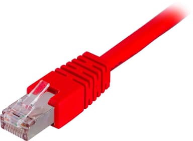 DELTACO F/UTP Cat6 patchkabel, LSZH (Low smoke zero halogen), 1,5m, rö