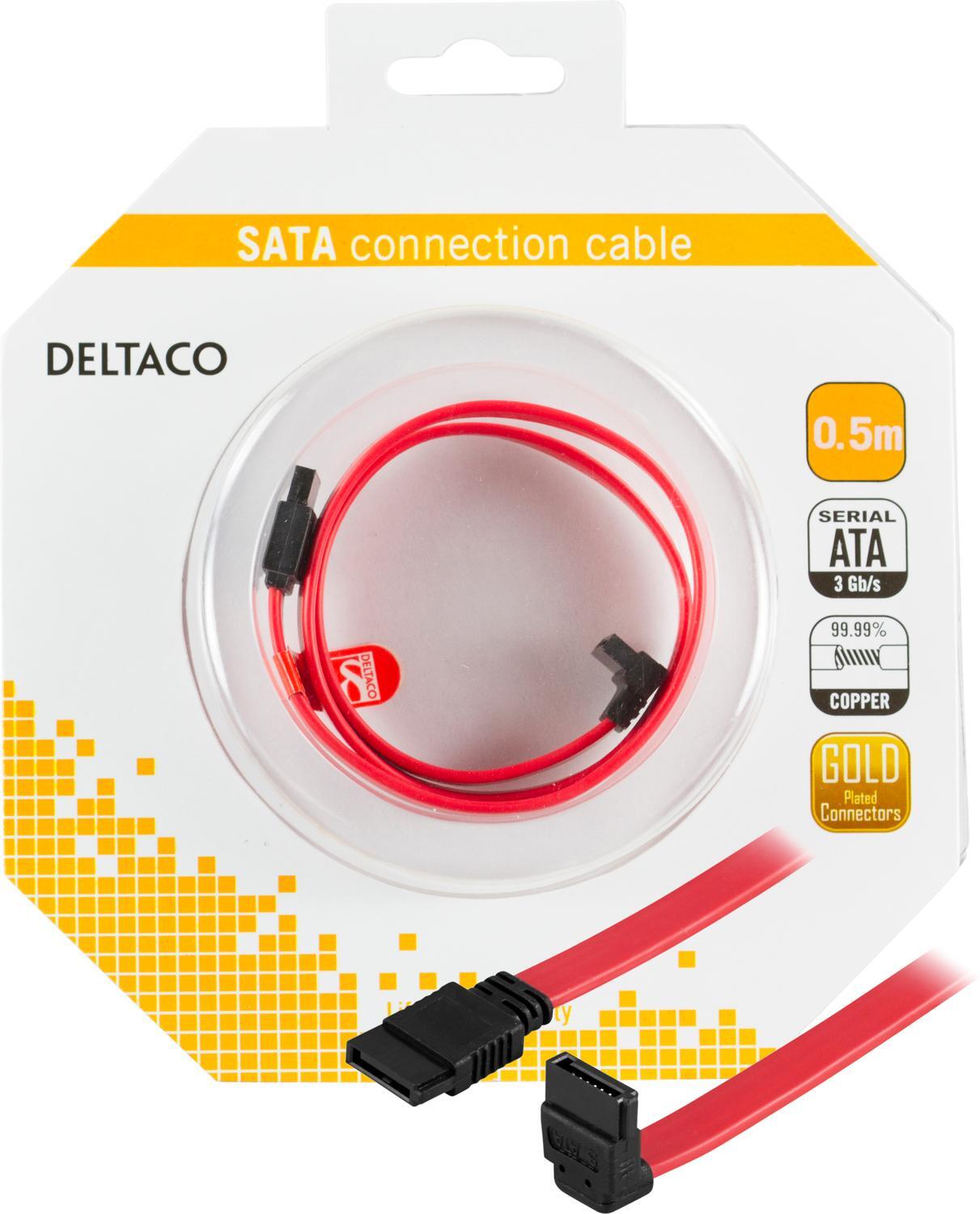 Charlotte Bronte glas aften DELTACO SATA/SAS-kabel, vinklet(ned)-ret, 0,5m | Elgiganten