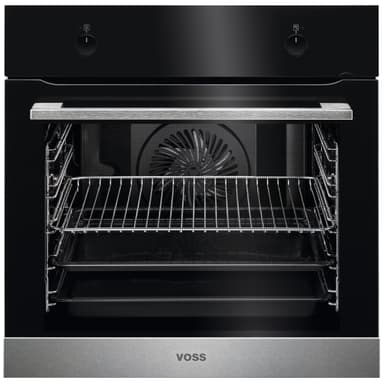 Voss indbygget ovn IEL600RF (stål/sort)