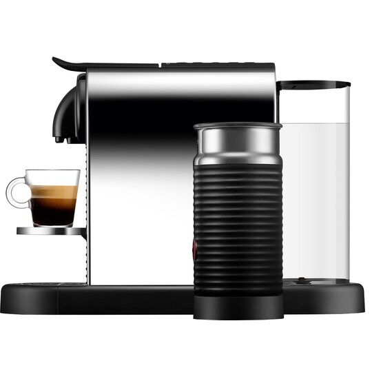 Nespresso CitiZ & Milk kaffemaskine fra Delonghi EN330M (platin/stål)