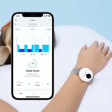 Withings ScanWatch hybrid smartwatch 38 mm (rose gold)