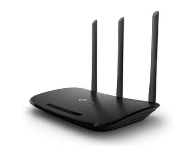 TP-LINK Router TL-WR940N 802.11n, 450 Mbit/s, 10/100 Mbit/s, Ethernet LAN (RJ-45) porte 4, Antennetype 3x Eksterne antenner