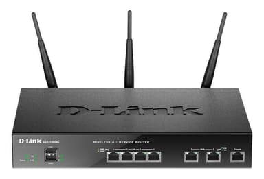 D-LINK DSR-1000AC, Trådløs router med VPN, 802.11ac, sort