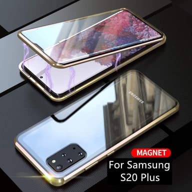 Samsung S20 Plus betræk dobbeltsidet hærdet glas guld
