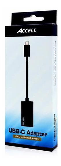 Accell USB-C - HDMI 2.0a adapter, 4096x2160, 60Hz, HDCP 1.3, 0.15m, sv