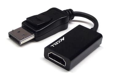 ACCELL aktiv DisplayPort til HDMI-adapter, understøtter 4K ved 60Hz, sort