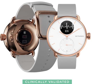 Withings ScanWatch hybrid smartwatch 38 mm (rose gold)